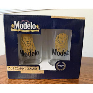 CERVEZA MODELO GLASS CERVEZA MODELO 16oz GLASS CERVEZA MODELO PINT GLASSES NEW